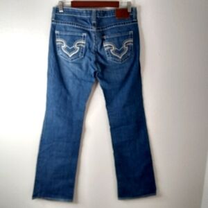 Big Star 26x26 Remy Low Rise Boot Leg Medium Wash Jeans Short